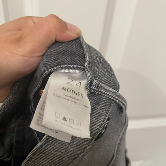 MOTHER Swooner Grey Supermoon Denim Skinny Jean - Picture 6 of 10